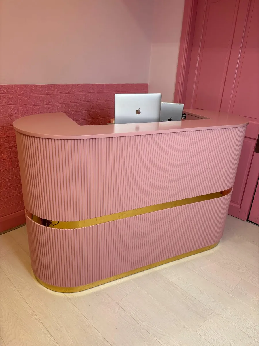 Beauty Salon Furniture Pink - Image 3