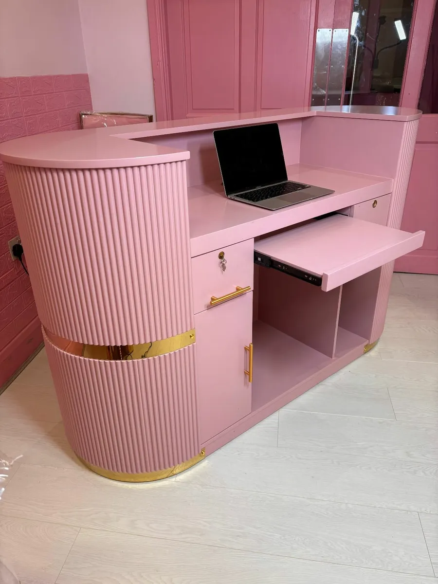 Beauty Salon Furniture Pink - Image 4