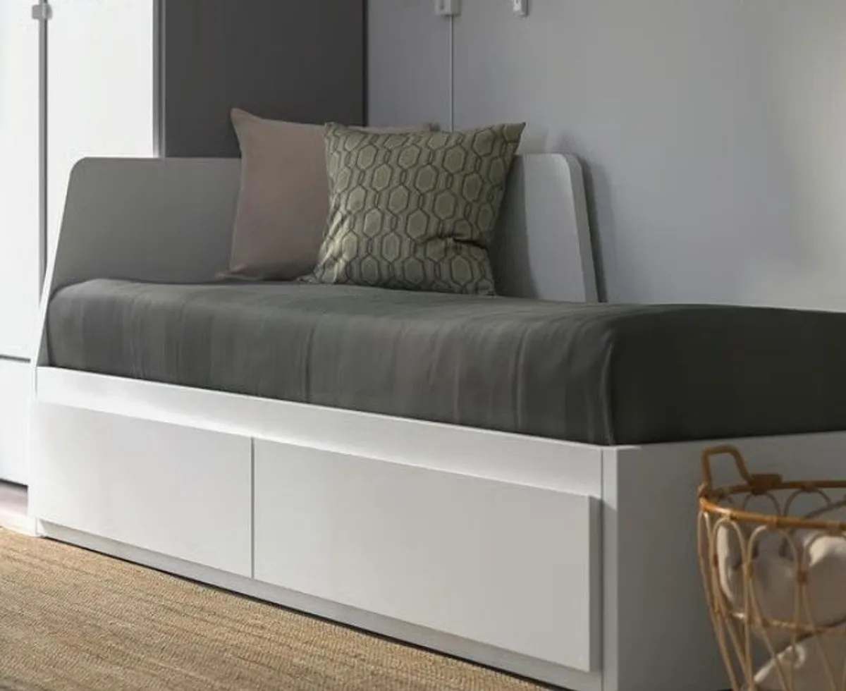 Day-bed single/double with 2 drawers/2 mattresses - Image 3