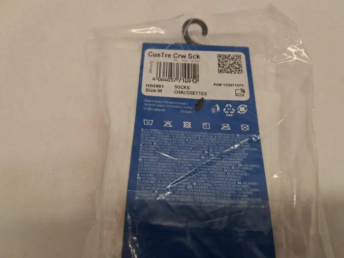 Online Auction Of Adidas White Socks & More! - Image 3