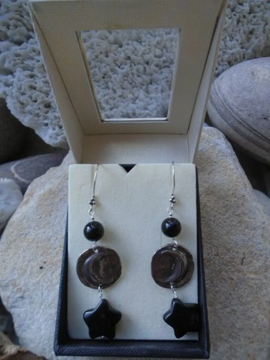Moon and stars earrings, Jewellery, Earrings,Gift - Image 3