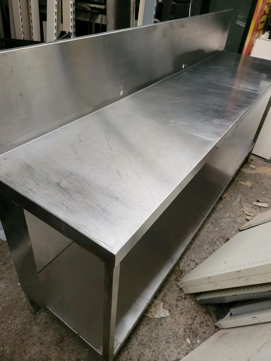 Table/Counter Stainless Steel Shelved - Image 1