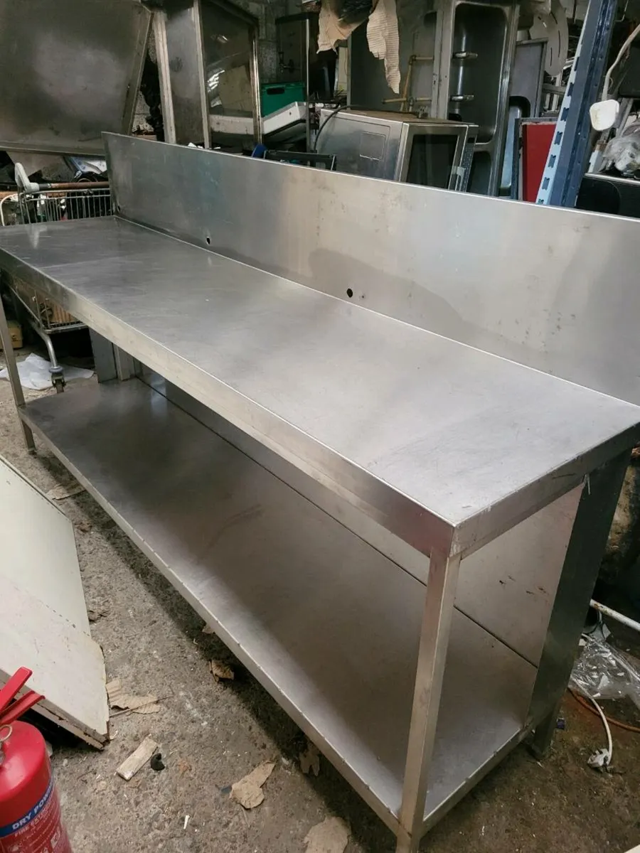 Table/Counter Stainless Steel Shelved - Image 2