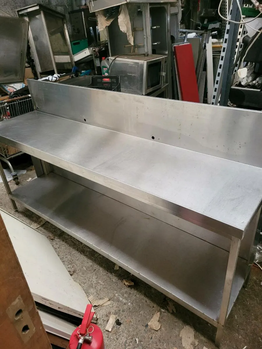 Table/Counter Stainless Steel Shelved - Image 3