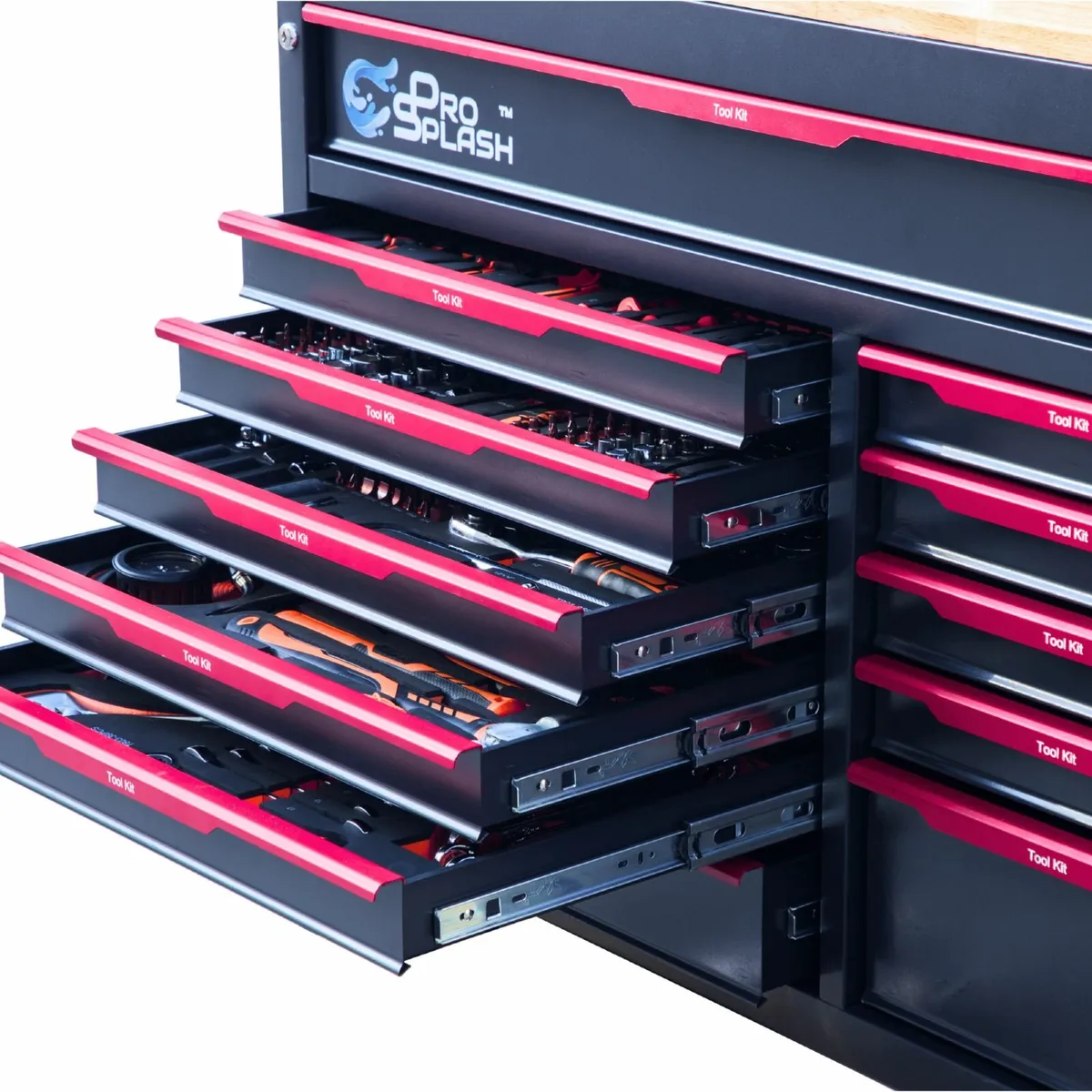 Tool Kit Cabinet On Wheels With 351 Tools - Image 2
