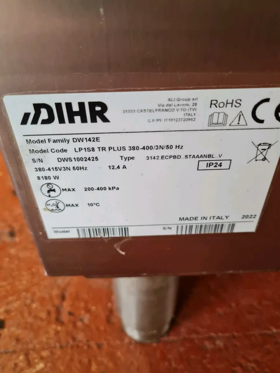 DIHR  LP1S8 TR Plus Potwash Dishwasher - Image 4