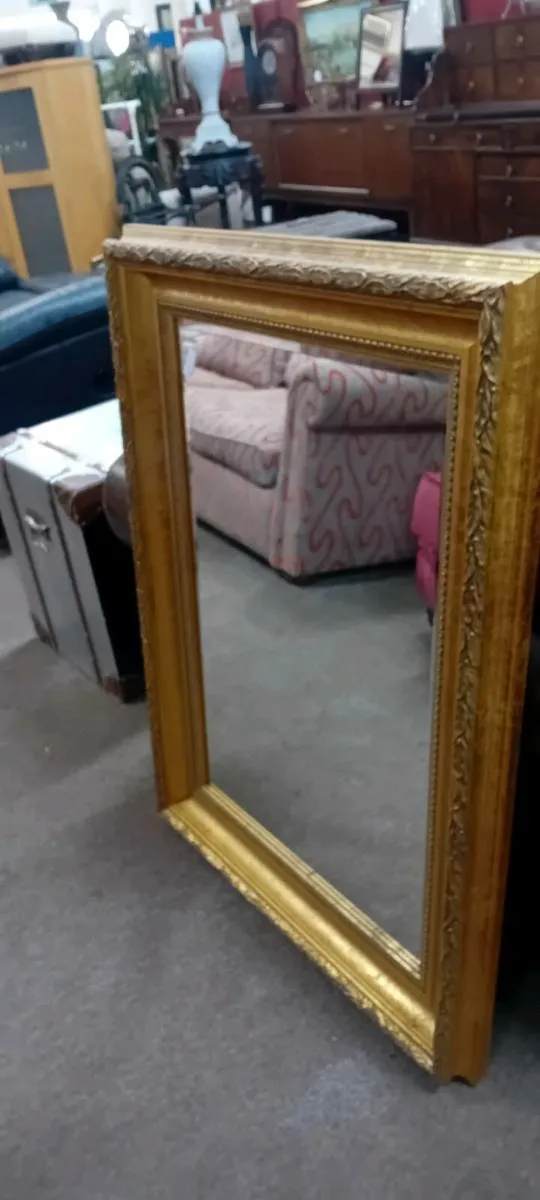 Large Decorative Gilt Framed Mirror