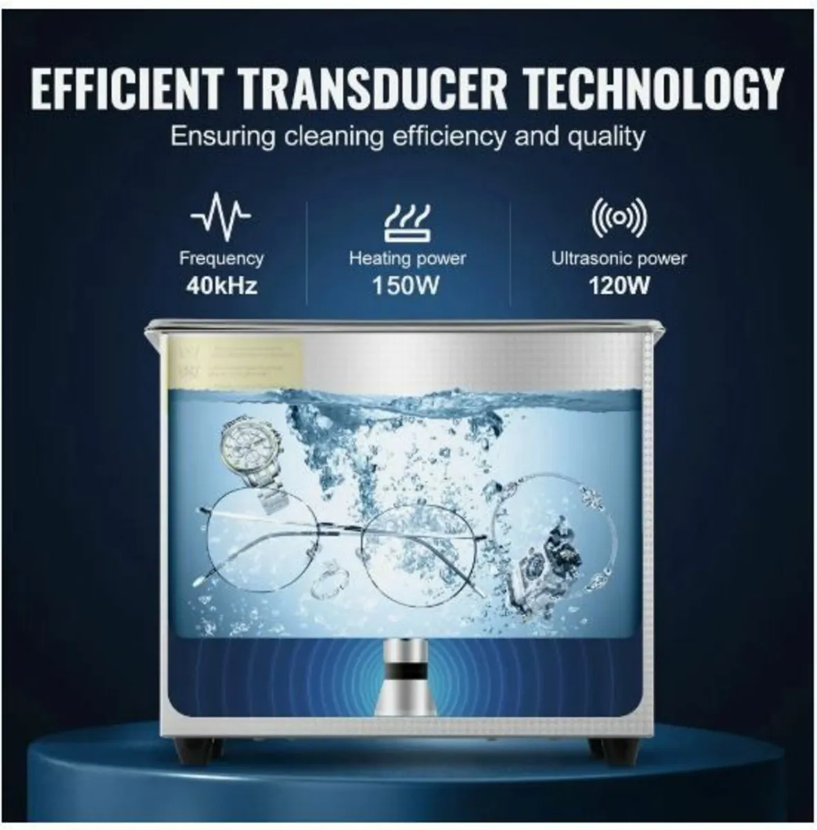 Professional Ultrasonic Cleaner, 2.85 L Ultrasonic - Image 4