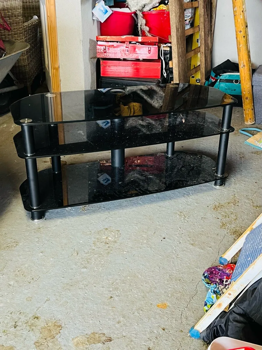 Tv stand glass table