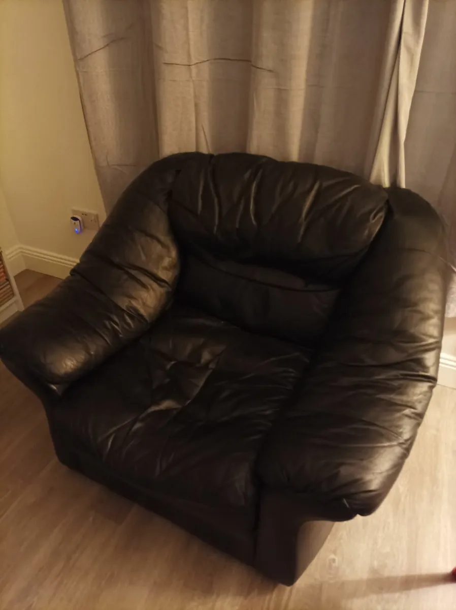 Leather armchair - Image 1