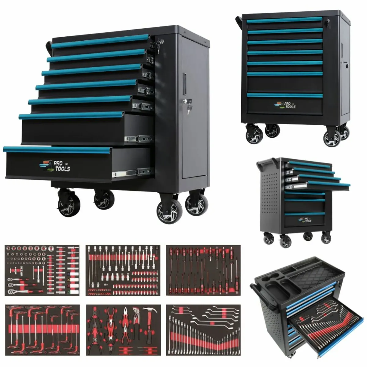 Tool Cabinet With 280 Tools On Wheels Workshop - Image 2