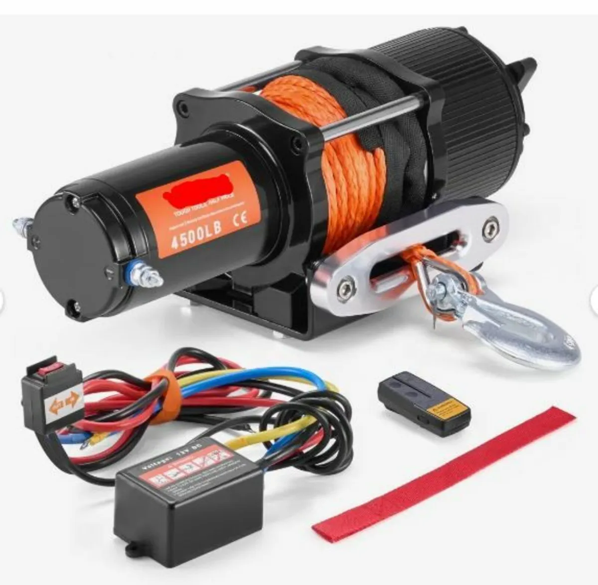 Electric Winch ATV UTV 2041.2 kg - Image 1