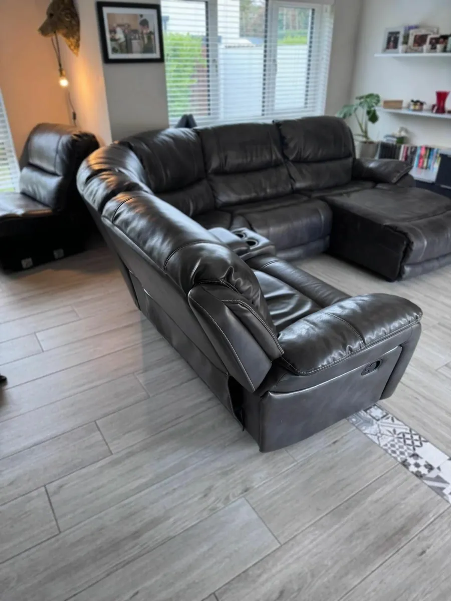 Large Corner Recliner Sofa with Storage - Image 1