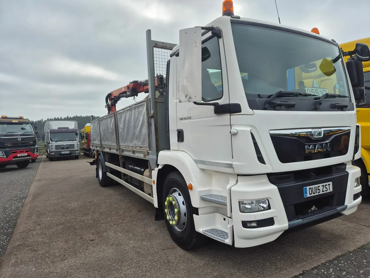 Man TGM 18.250  Dropside rear Palfinger PK12001 - Image 2