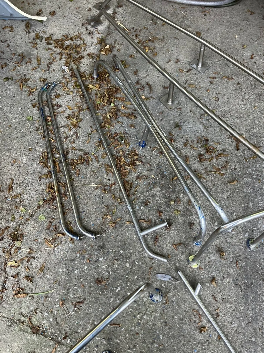 BOAT STAINLESS STEEL SUDE RAILS BOW RAILS - Image 3