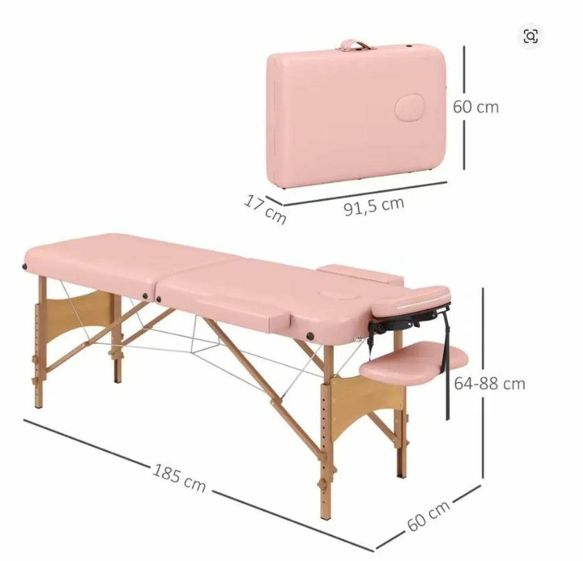 Massage Table – Adjustable Height - Image 4