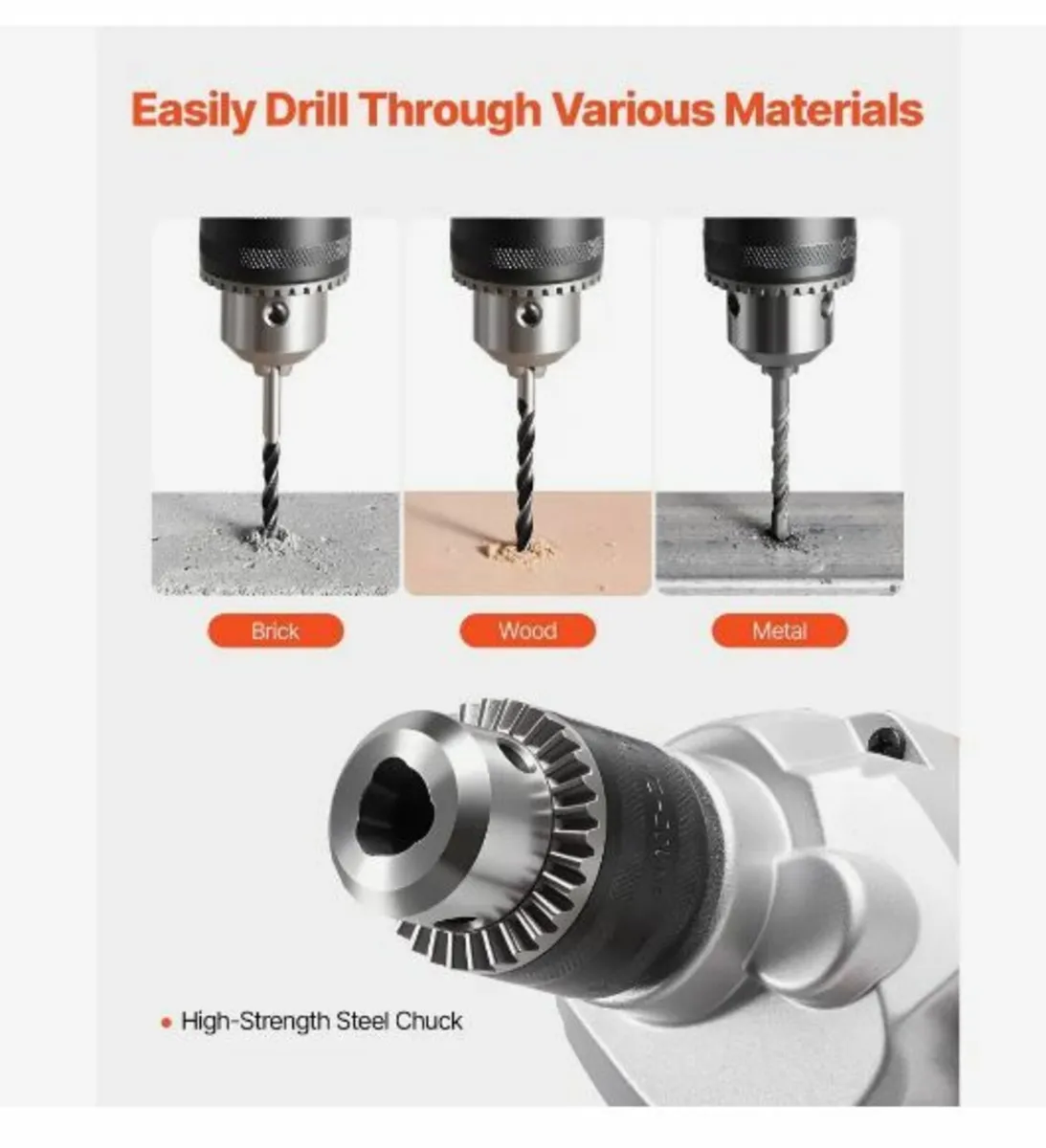 Drill Mixer, 15.89mm Corded Electric Drill - Image 2