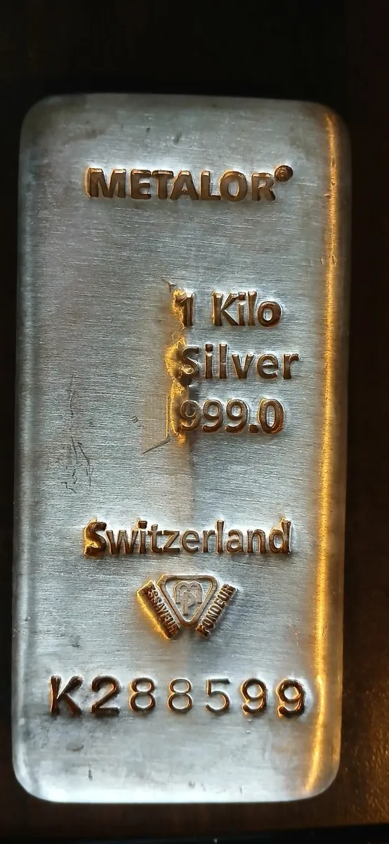 1kg Metalor Silver Bar - Image 1