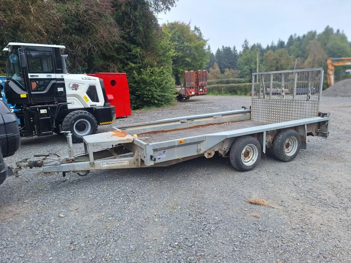 12ft Ifor Williams plant trailer - Image 3