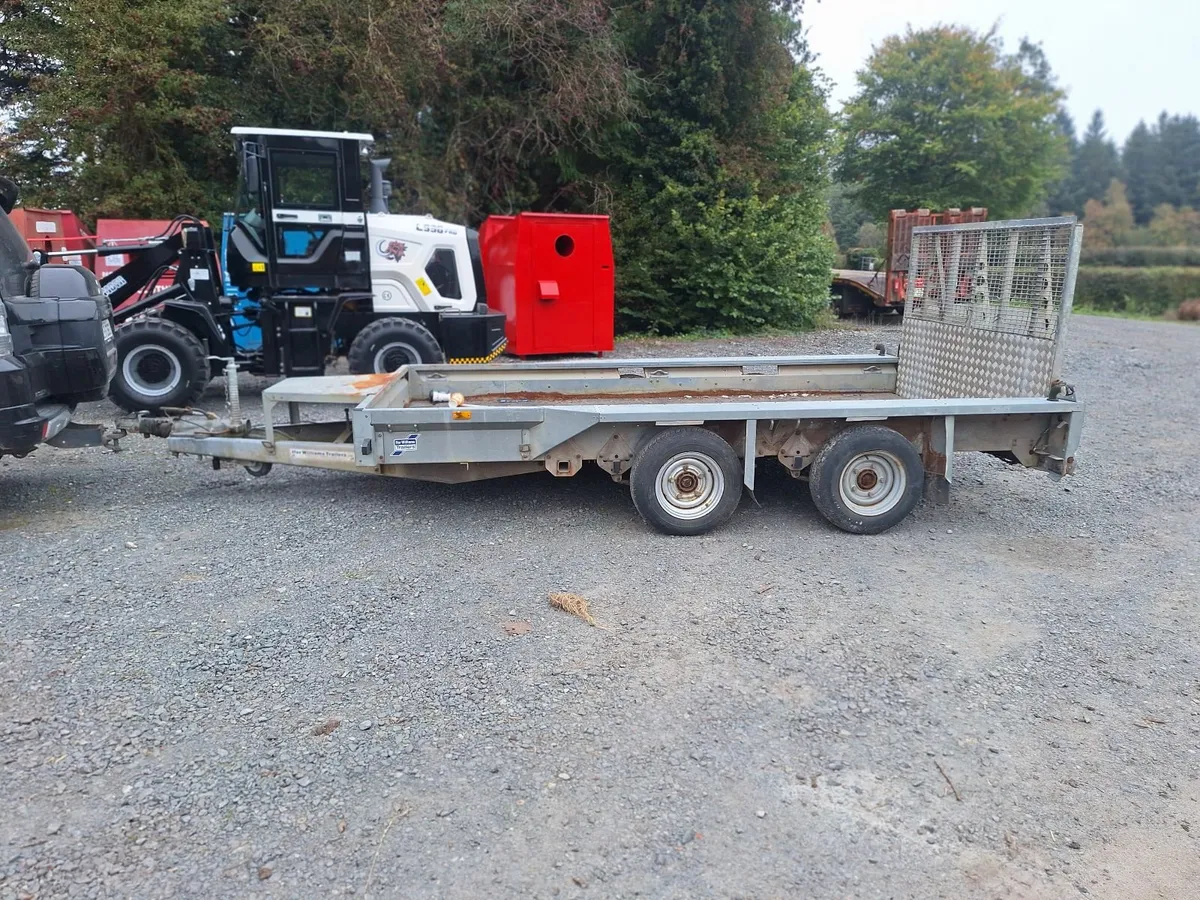 12ft Ifor Williams plant trailer - Image 4