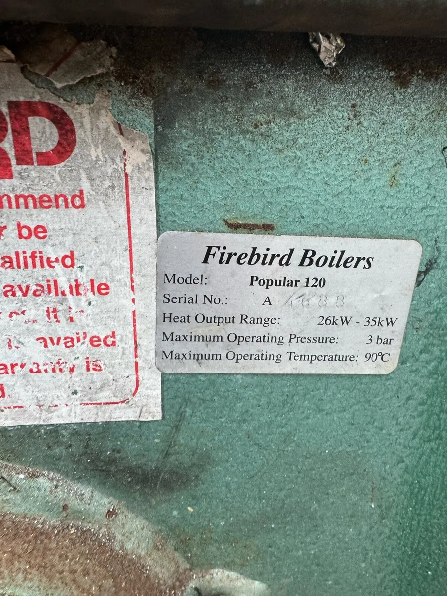 Firebird Popular 120 Oil Boiler & Vertical Flue - Image 4