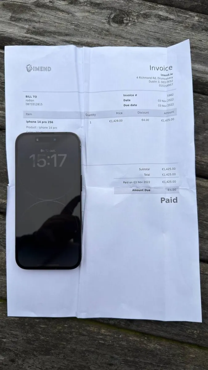 iPhone 14 Pro 256GB Space Black Selling - Image 3