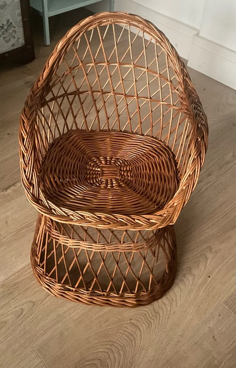 Childs Wicker Armchair - Image 2