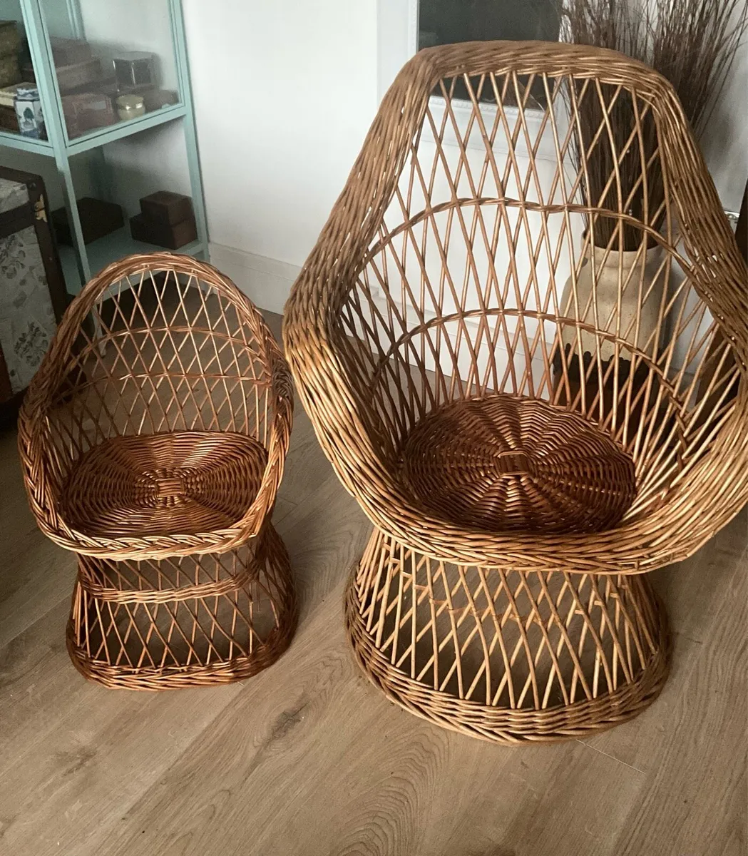 Childs Wicker Armchair - Image 4