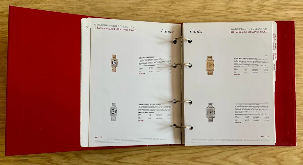 Cartier Watchmaking Dealer Master Catalog - Image 4