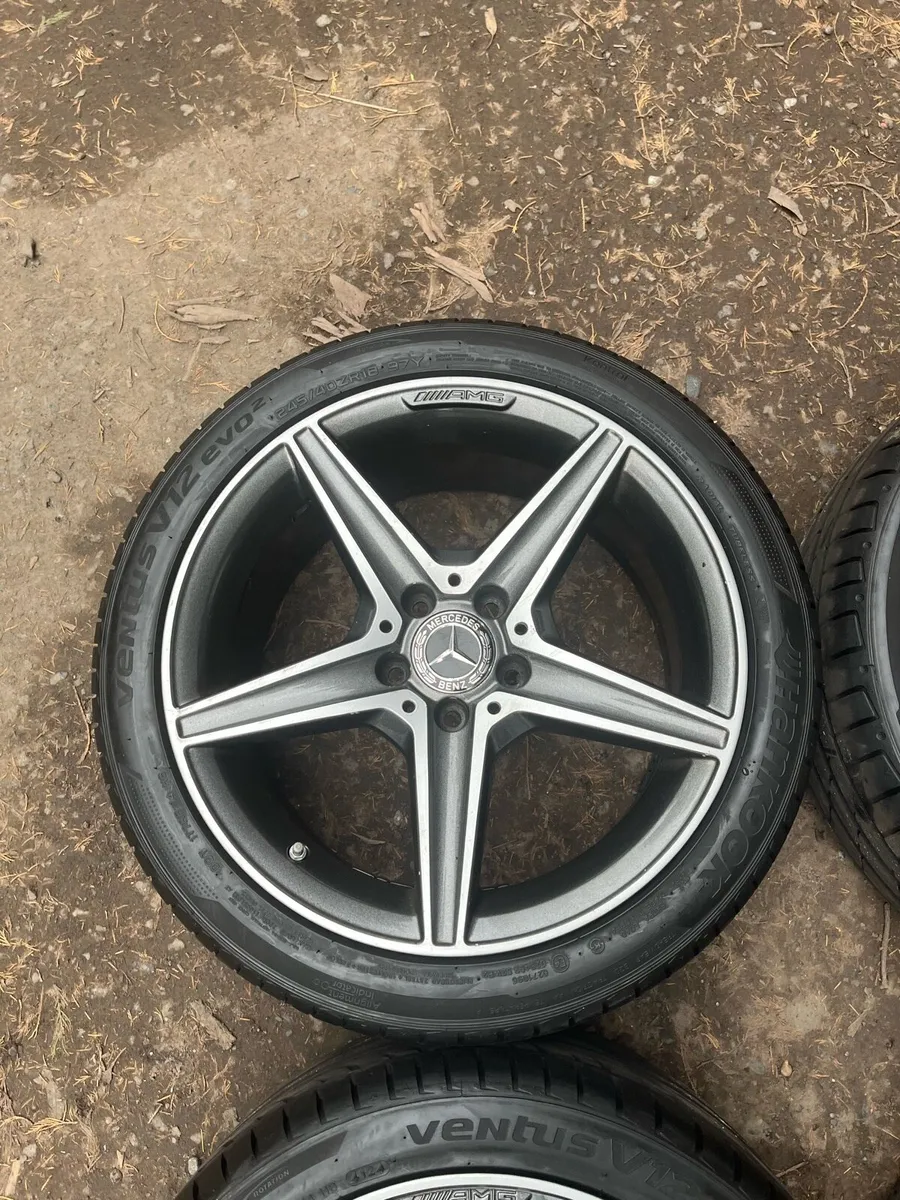 18’ Genuine Mercedes AMG 5x112 alloy wheels - Image 2