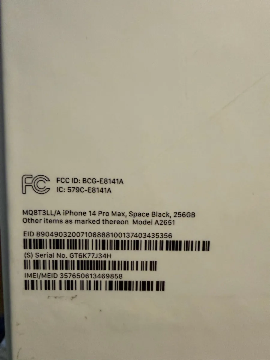 Iphone 14 Pro Max Esim only - Image 3