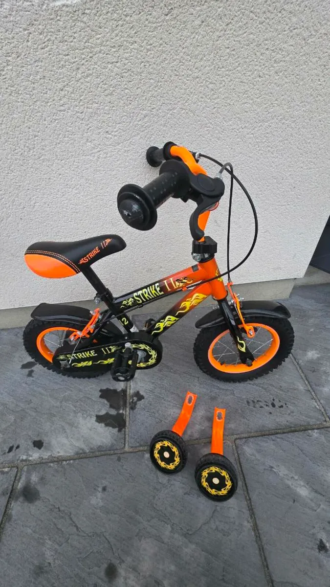 12 Inch Strike Bike Orange and Black - Image 2