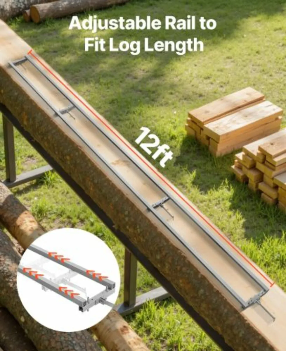 Rail Mill Guide System, 3.66m 4 Crossbar Chainsaw - Image 2