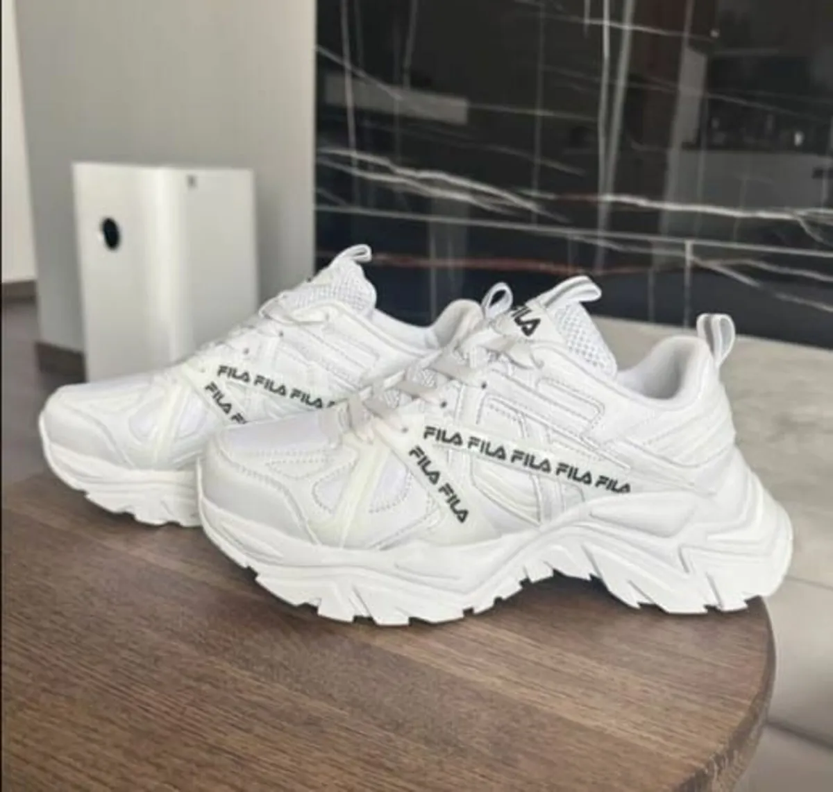Fila white size 5.5, like new, woman's shoes - Image 1