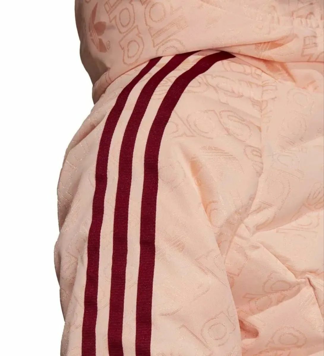 Adidas women's jacket size M, salmon pink - Image 2