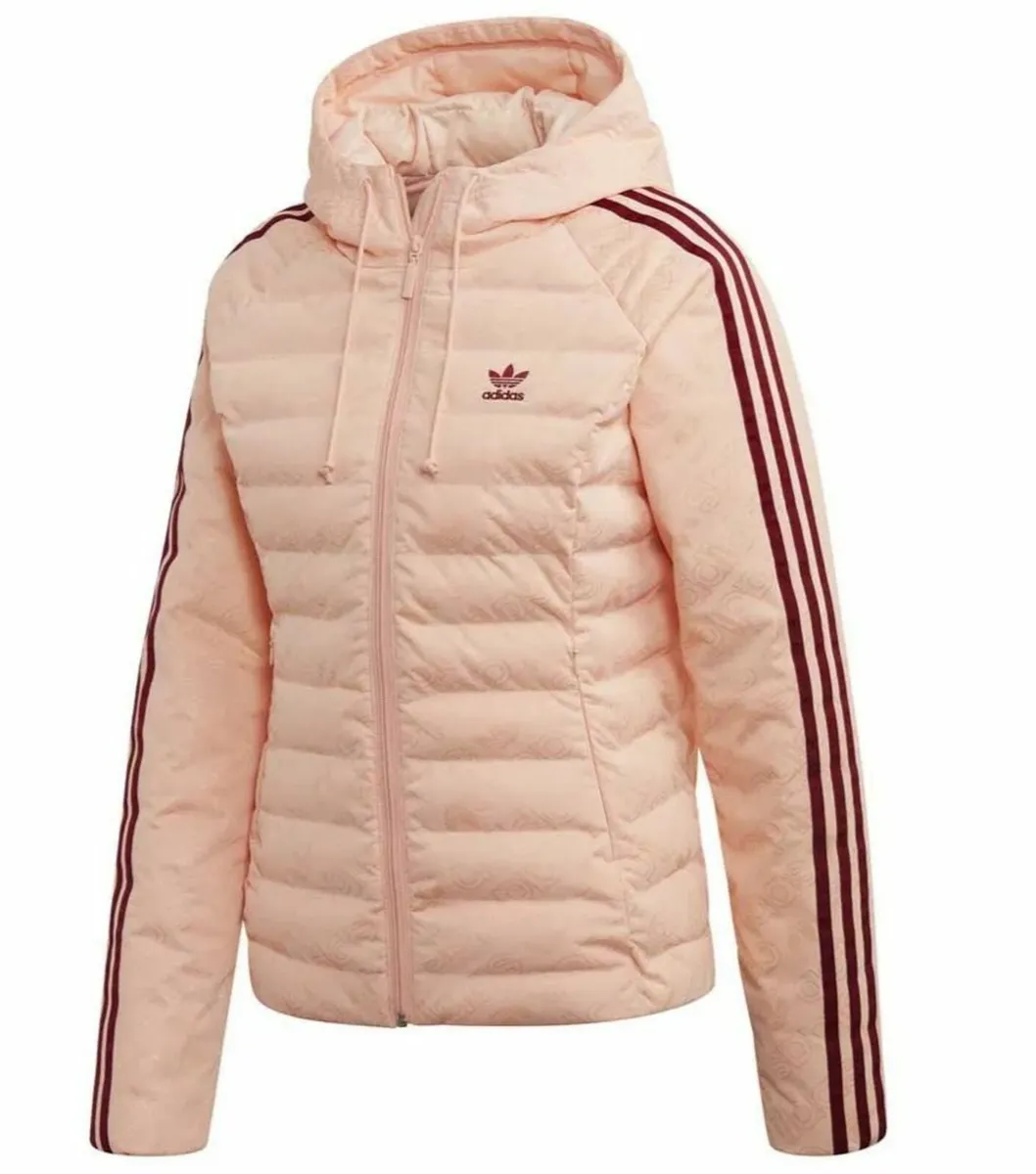 Adidas women's jacket size M, salmon pink - Image 3