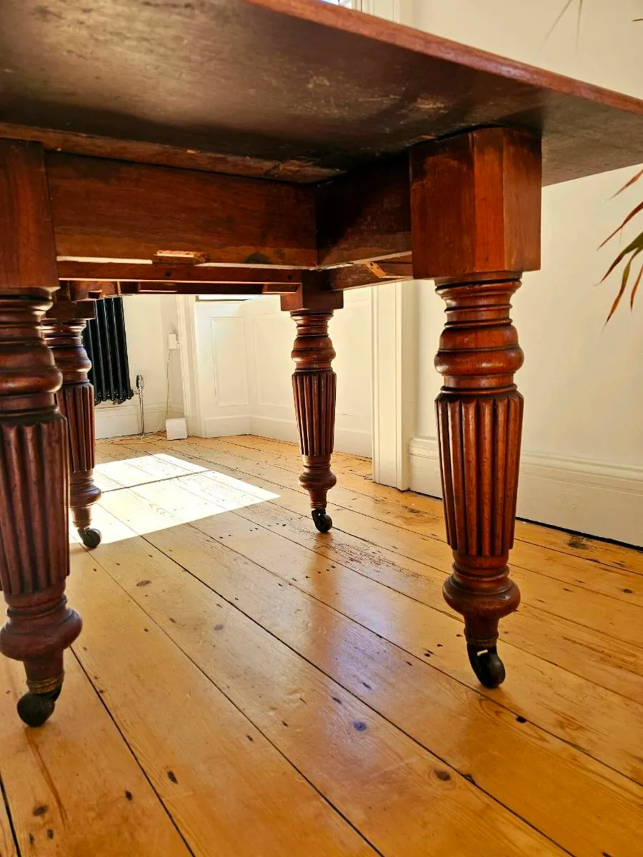 Antique Solid Drop Leaf Table - Image 4