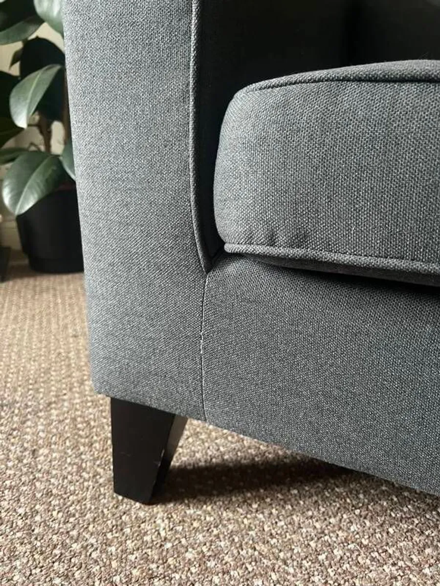 2 Seater Sofa Grey - Image 4
