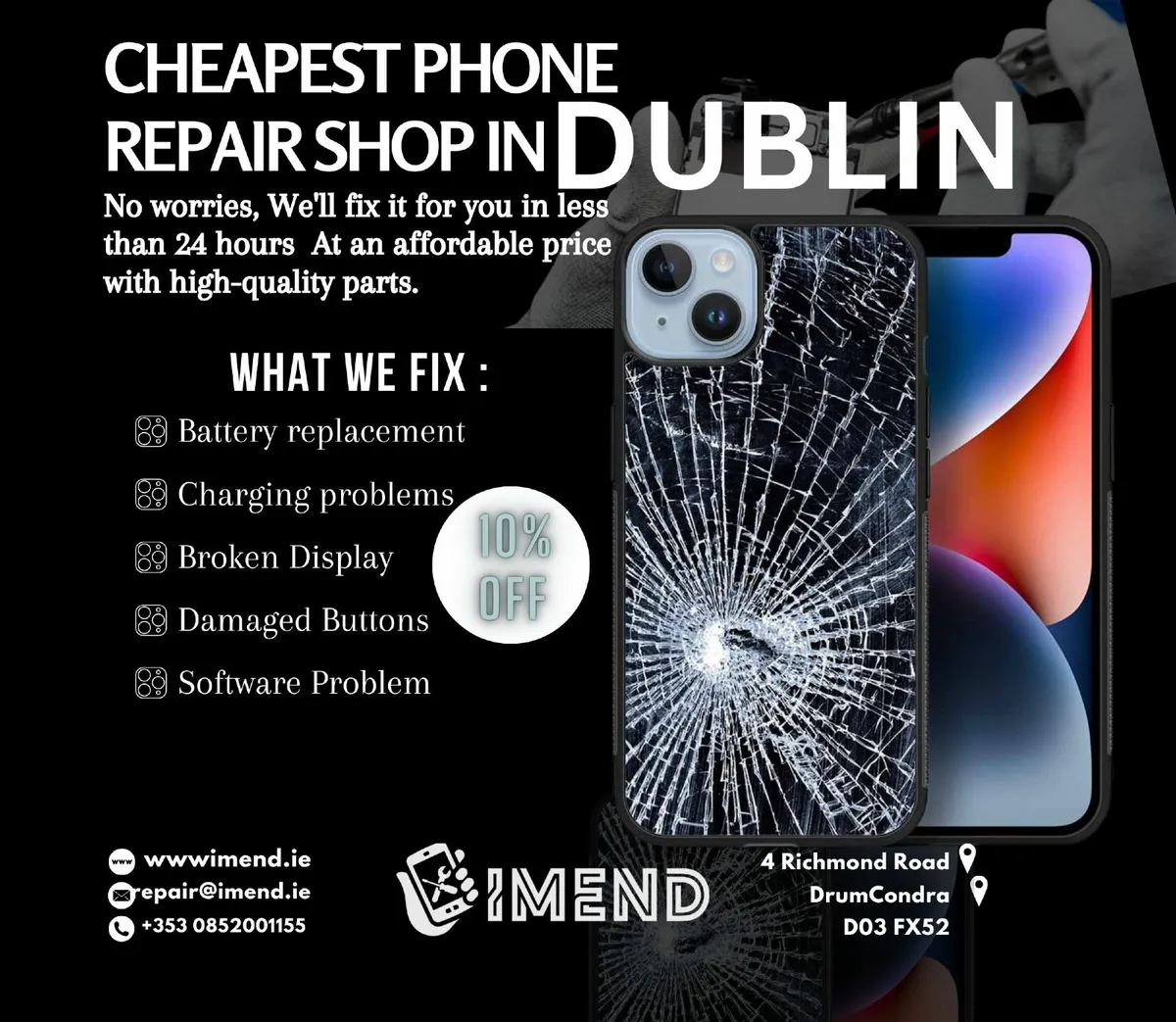 iPhone, Samsung, Xiaomi Phone Repairs Dublin - Image 1