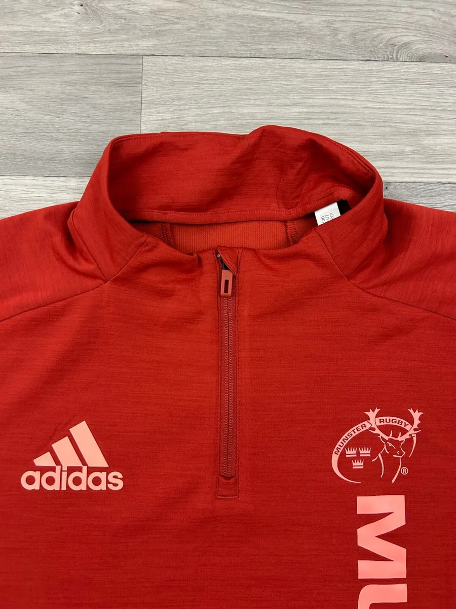 Adidas Munster Rugby Half Zip Jumper Mens XXL - Image 3
