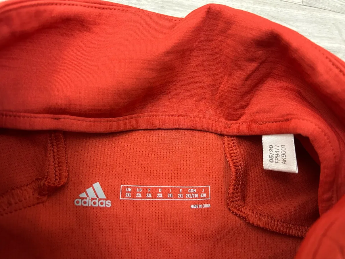 Adidas Munster Rugby Half Zip Jumper Mens XXL - Image 4