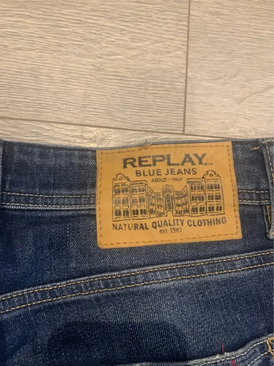 Replay Grover Straight Fit Jeans Size 33 - Image 3