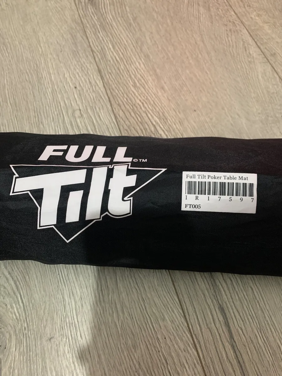 poker set with original full tilt table mat - Image 2