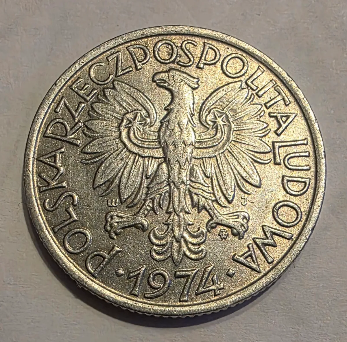 1974 poland 2 zlote coin - Image 2