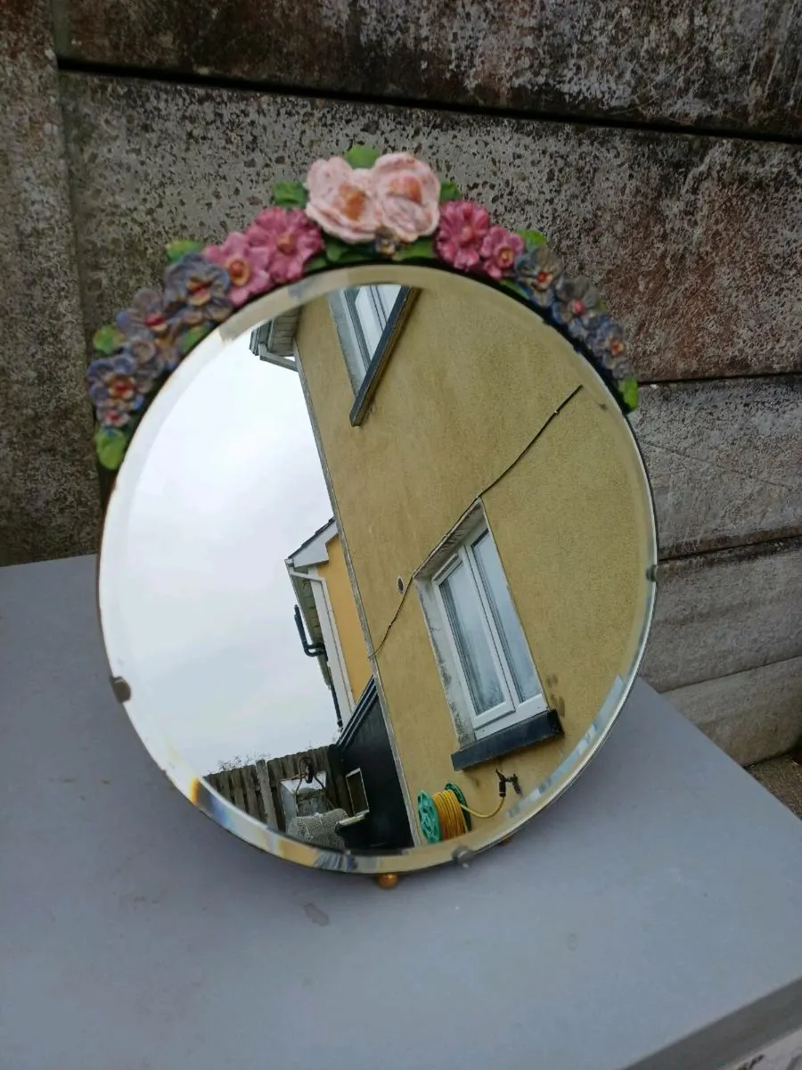 1920/30s Art Deco Table Mirror - Image 2