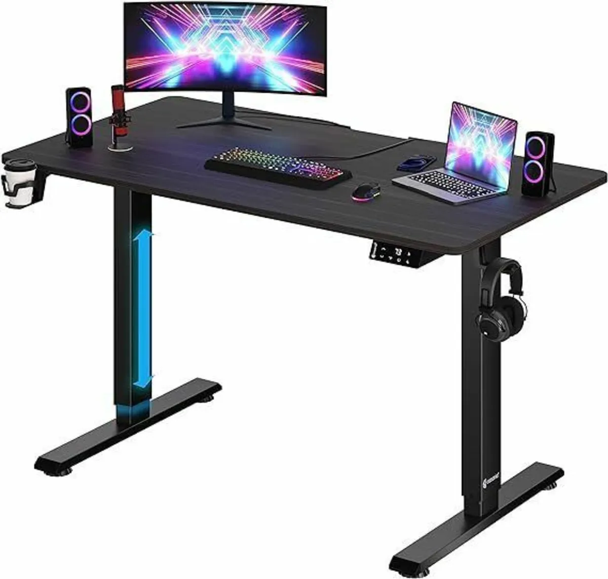Electric height adjustable desk computer desk offi - Image 1