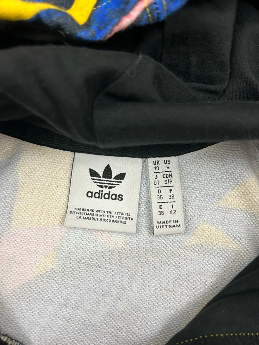 Adidas X Farm Rio Floral Hoodie Womens 10 - Image 3