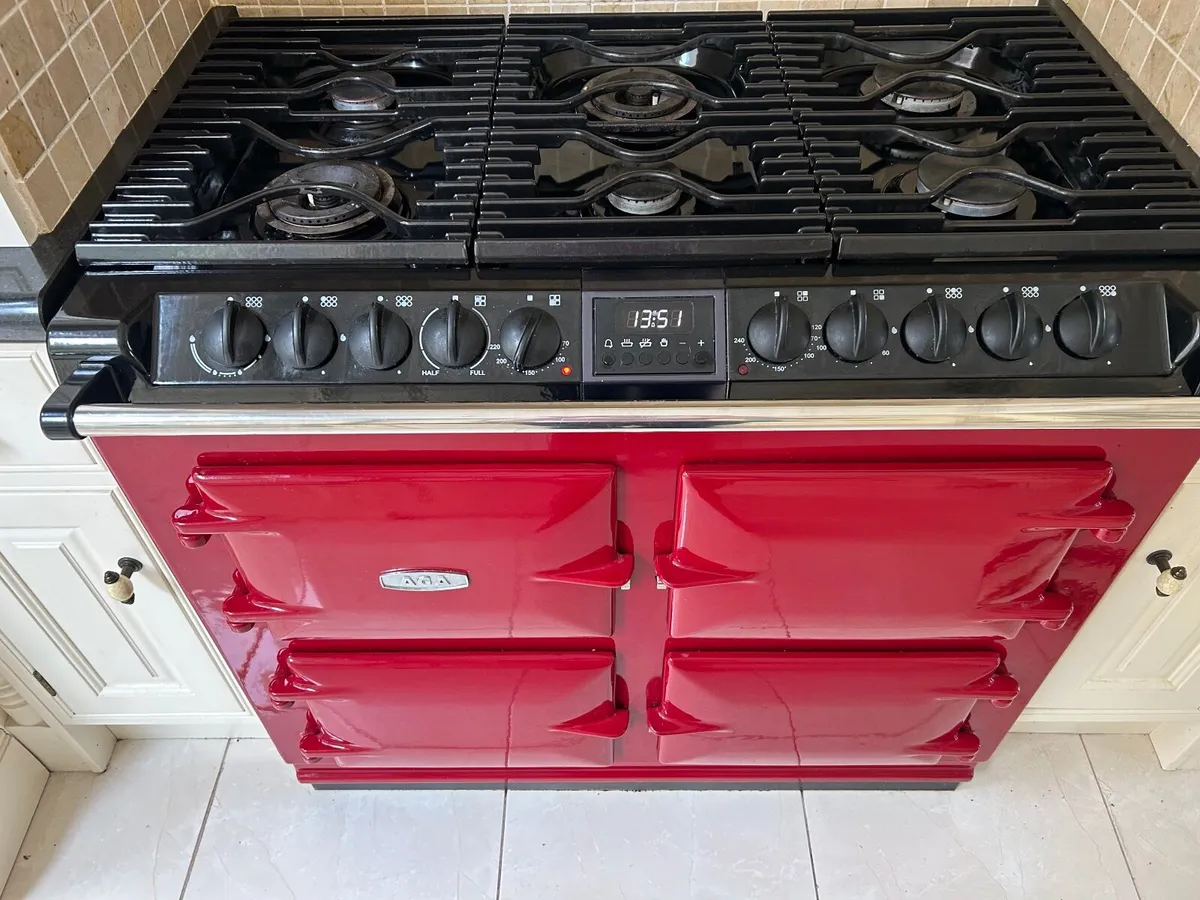 Red Aga Cooker - Image 1