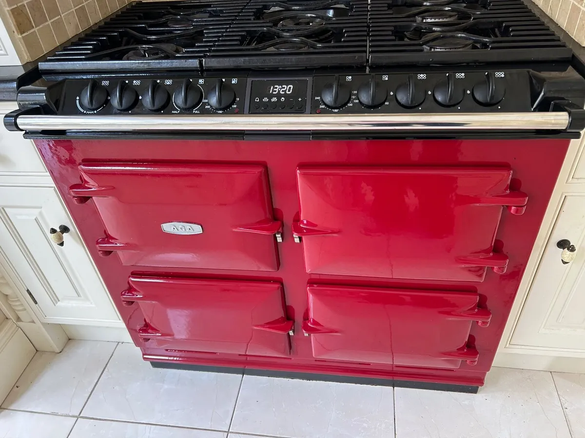 Red Aga Cooker - Image 2