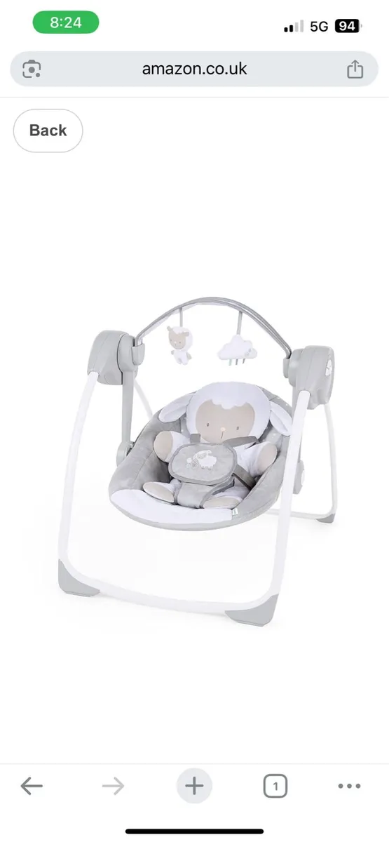 Musical baby swing chair - Image 1
